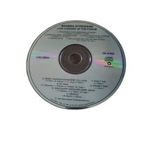 Vintage Barbra Streisand Live Concert at the Forum CD Didn't We My Man 1972